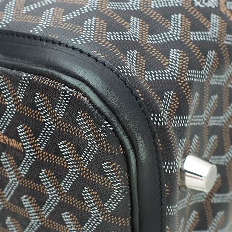 goyard croisiere 55|GOYARD Goyardine Croisiere 55 Black.